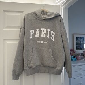 Anine Bing Heather Gray Paris Sweatshirt